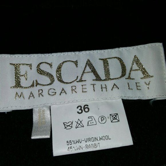 Escada Classic Coat Made In Germany - Picture 4 of 5